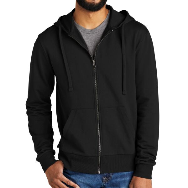 Unisex Organic French Terry Full Zip Hoodie Thumbnail