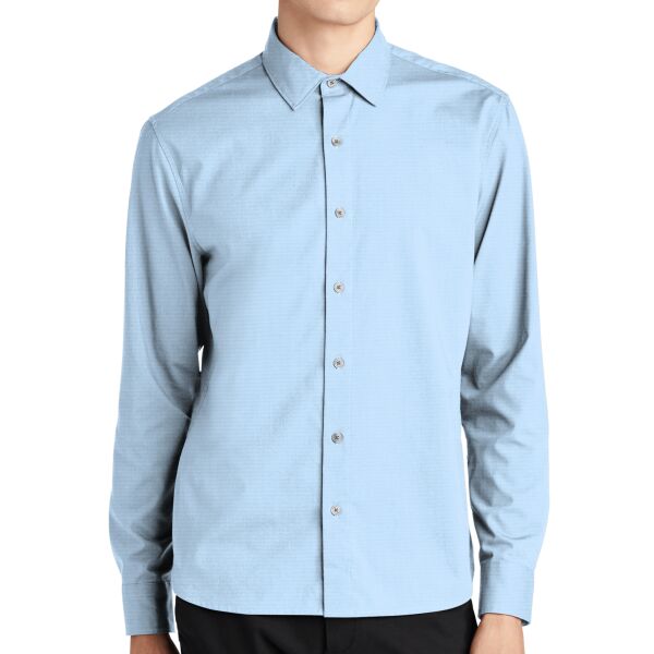 Long Sleeve Stretch Woven Shirt Thumbnail
