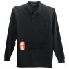 Long Sleeve Silk Touch Polo with Pocket Thumbnail