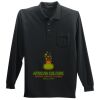 Long Sleeve Silk Touch Polo with Pocket Thumbnail