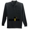Long Sleeve Silk Touch Polo with Pocket Thumbnail