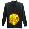 Long Sleeve Silk Touch Polo with Pocket Thumbnail