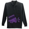 Long Sleeve Silk Touch Polo with Pocket Thumbnail